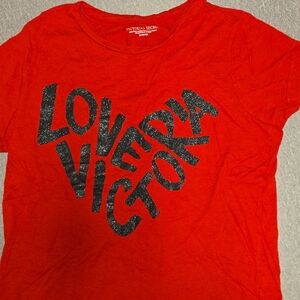 Victoria's Secret Red Love Graphic Tee